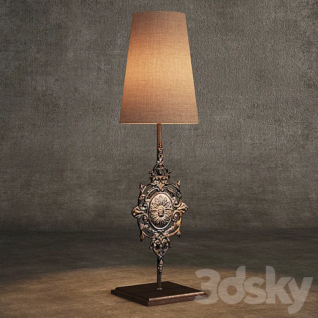 GRAMERCY HOME - GIA TABLE LAMP TL049-1-LGG 3D Model