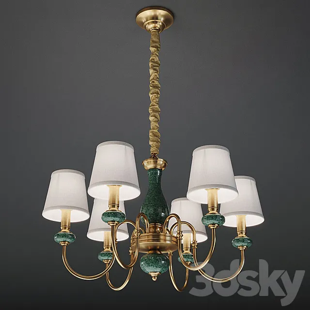 GRAMERCY HOME - LAURETTA CHANDELIER CH138-6 3D Model