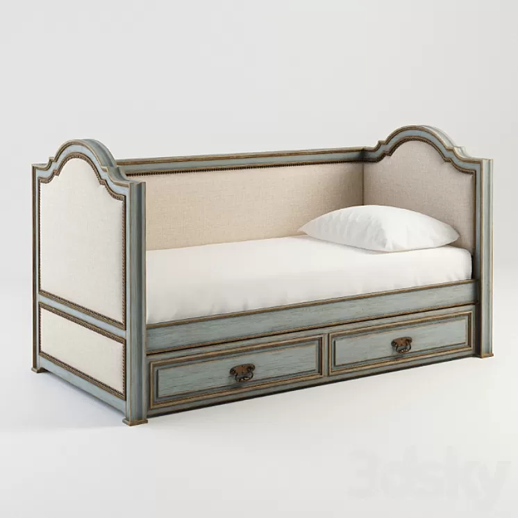 GRAMERCY HOME - LILY TWIN BED 001.004-FGG 3D Model