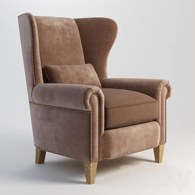 GRAMERCY HOME - MALONNE ARMCHAIR 602.012-V03 _ F02 3D Model