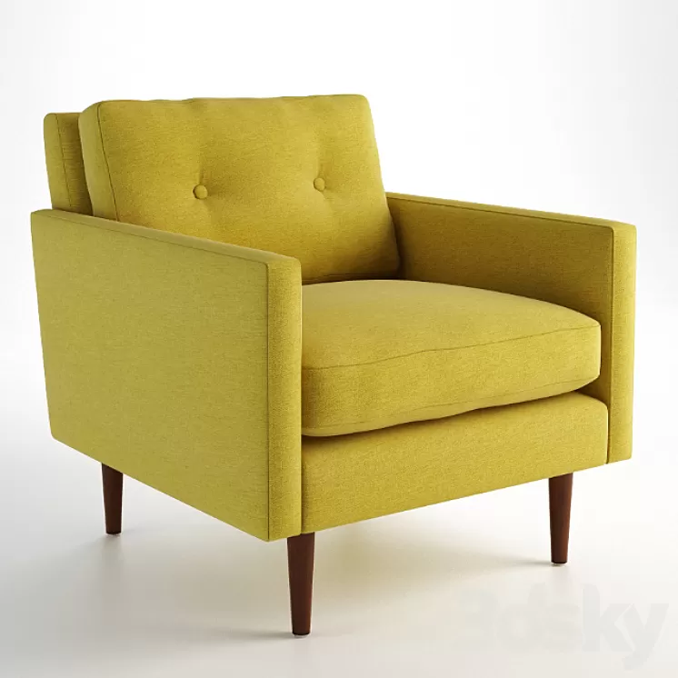 GRAMERCY HOME - NEW YORK ARMCHAIR 602.015 3D Model