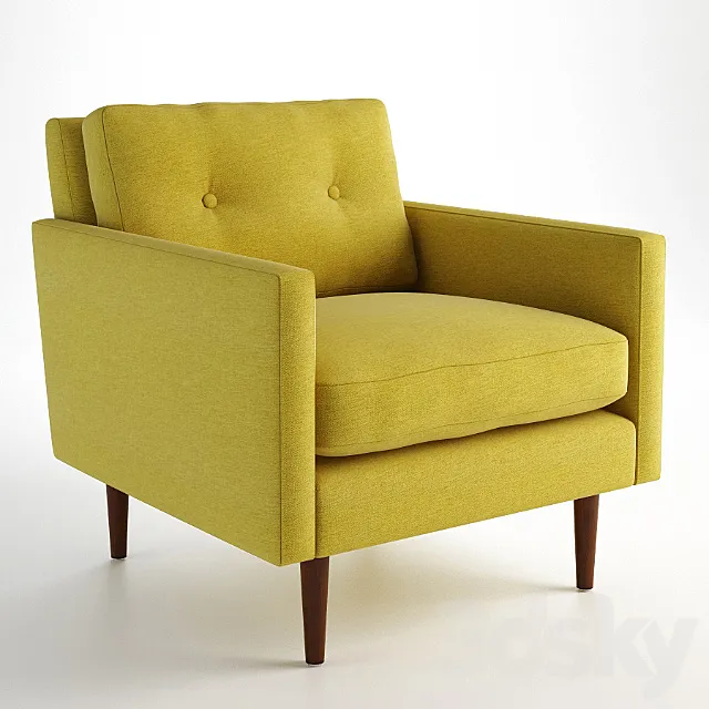 GRAMERCY HOME - NEW YORK ARMCHAIR 602.015 3DModel