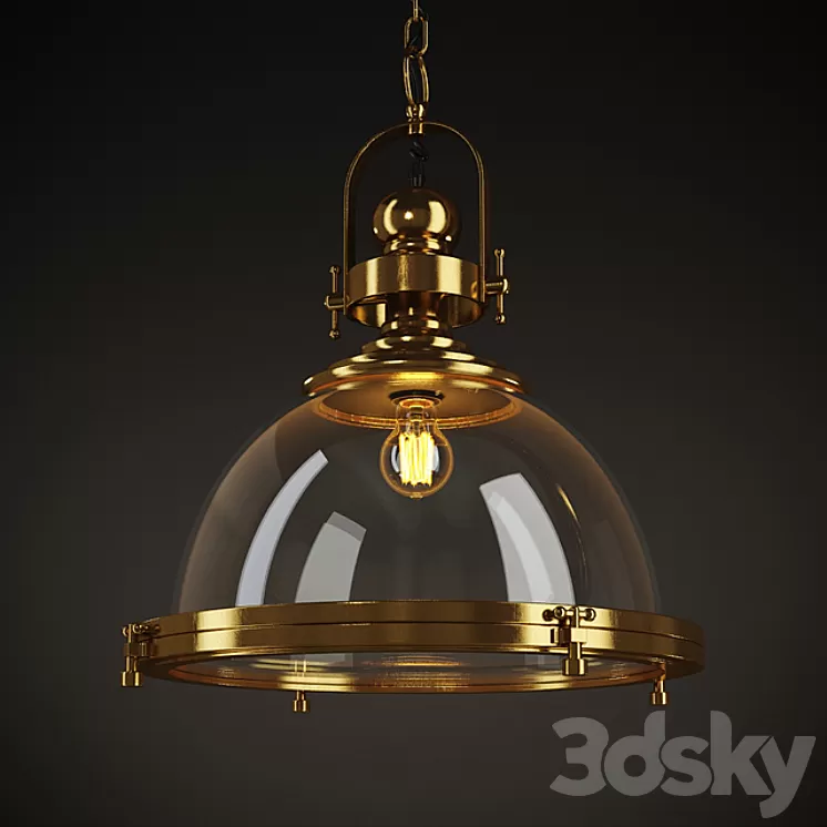 GRAMERCY HOME – POLOMNA CHANDELIER CH100-1-BRS 3D Model