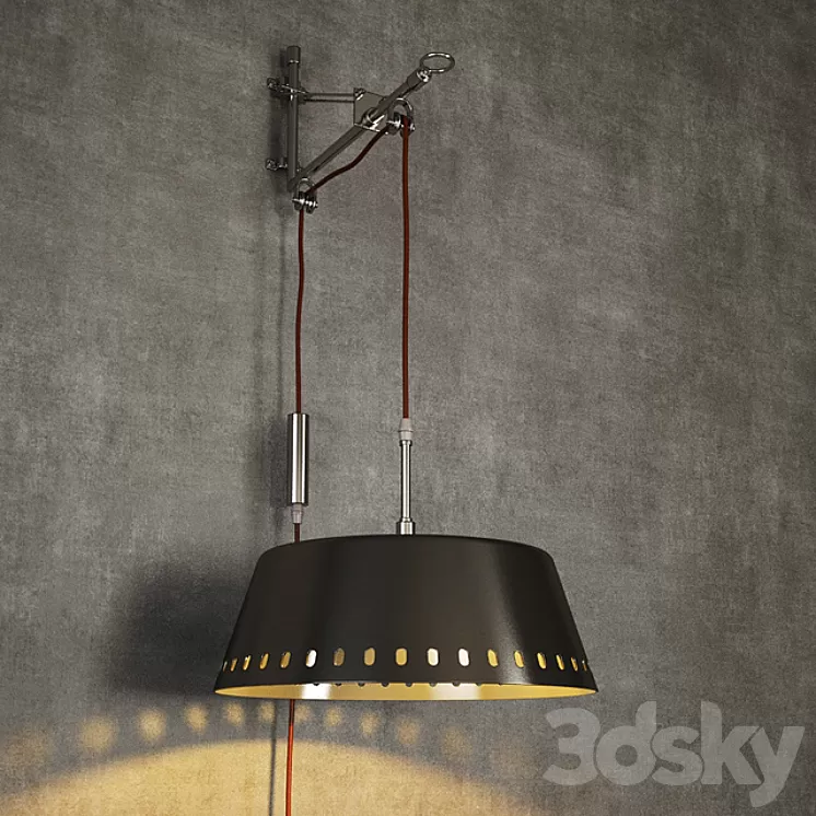 GRAMERCY HOME – RIDDLE SCONCE SN045-1-ABG 3D Model