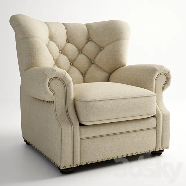 GRAMERCY HOME - ROCKFORD RECLINER 602.011 3D Model