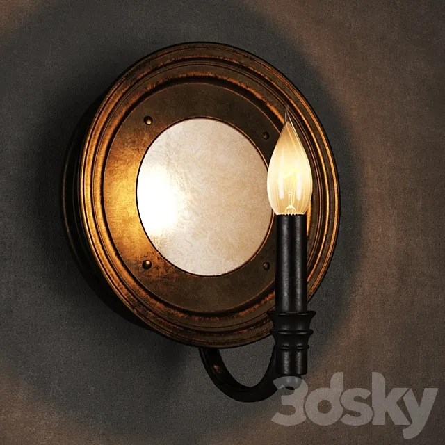 GRAMERCY HOME - Sconce SN013-1-ABG 3D Model