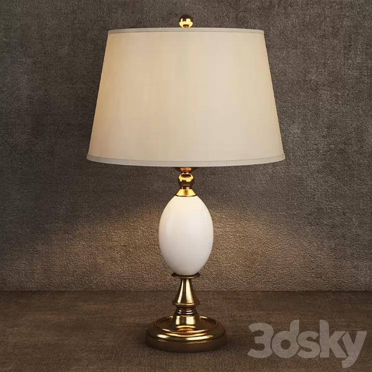 GRAMERCY HOME - SOPHIE TABLE LAMP TL018-1-BRS 3D Model