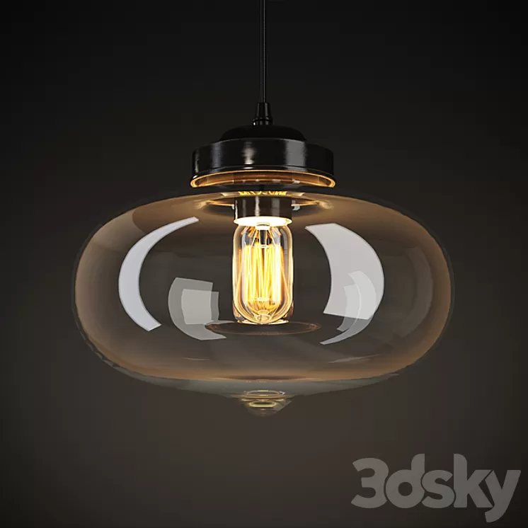 GRAMERCY HOME - VIJAY GLASS CHANDELIER CH089-1 3D Model