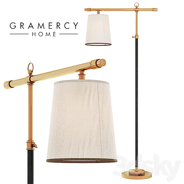 Gramercy steeve floor lamp 3D Model