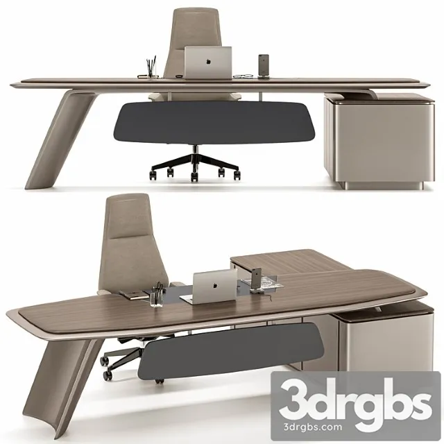 Gramy Executive Desk MG011 3D Model Free