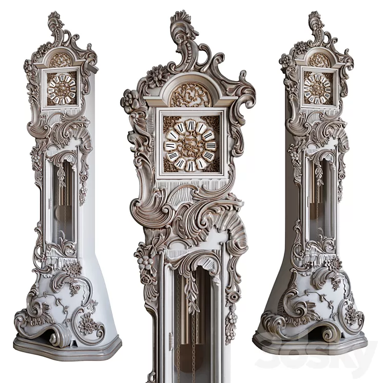 Grandfather clock Grandfather F.lli Consonni 3D Model