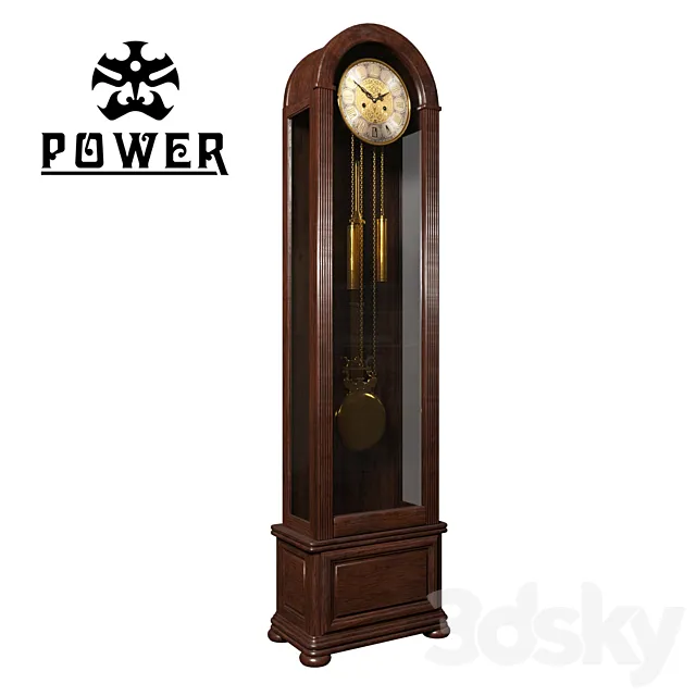 grandfather clock POWER MG2109D-1 3DModel