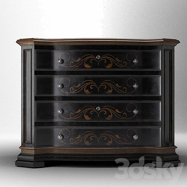 Grandover 2 Drawer Chest 3DModel