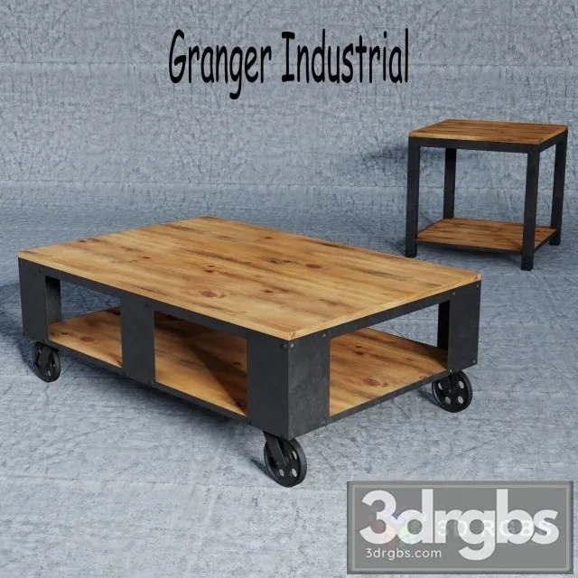 Granger Industrial Table 3D Model Free