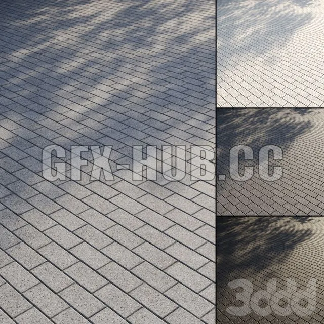 Granite paving slabs Type 1 3D Model