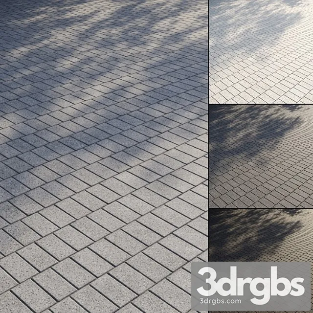 Granite Paving Slabs Type 4 3D Model Free