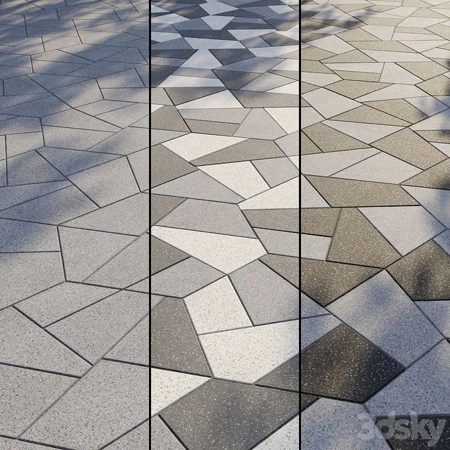 Granite paving Type 10 3D Model