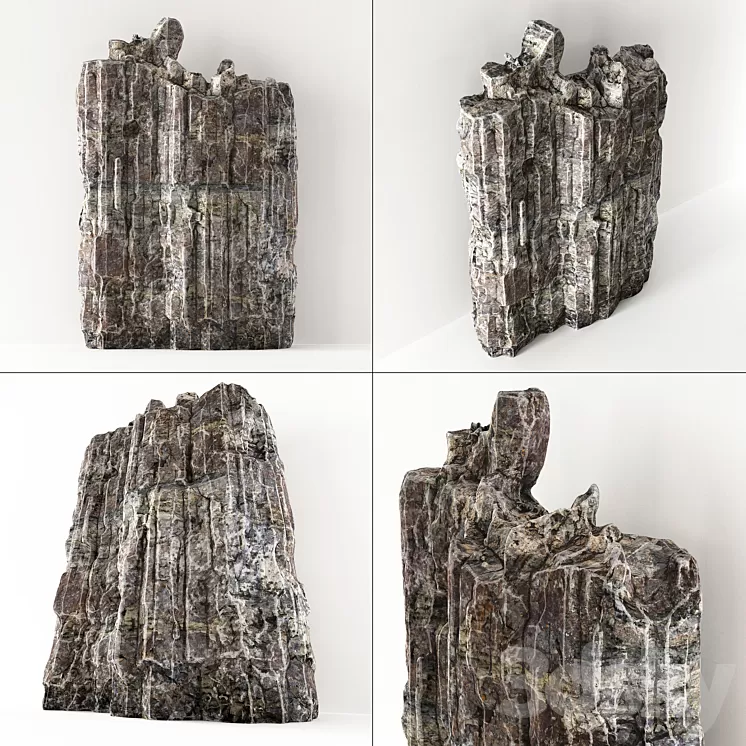 Granite Sea Rock 3D Model