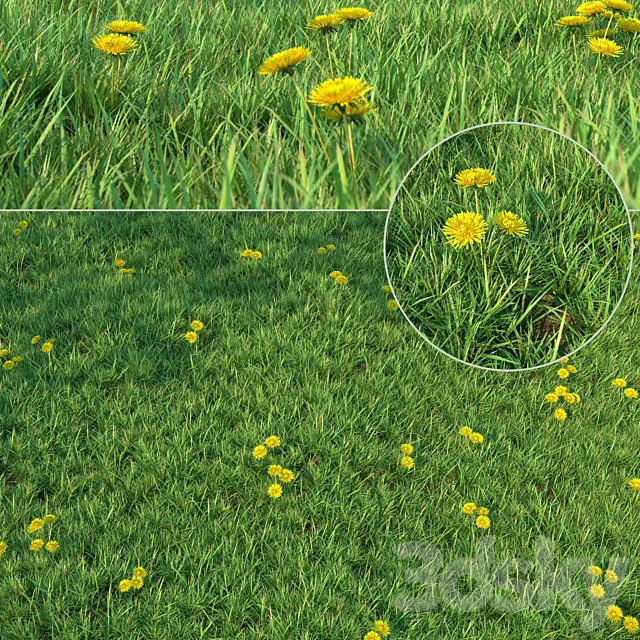 Grass for landscaping 3D Model