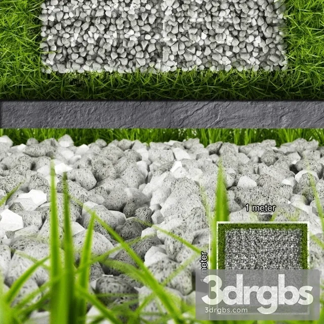 Grass Stone 3D Model Download
