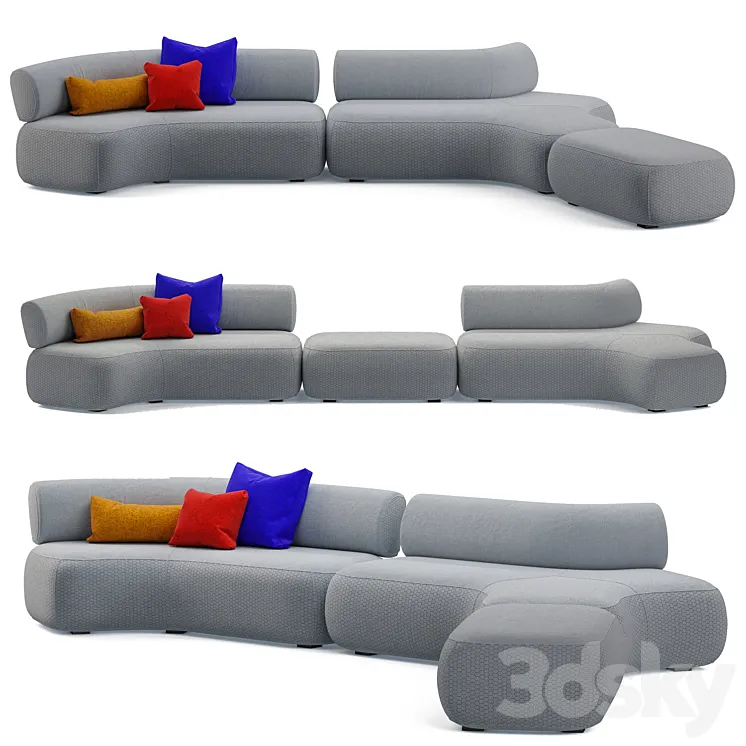Grassoler Modular Sofa CUC 3D Model Free