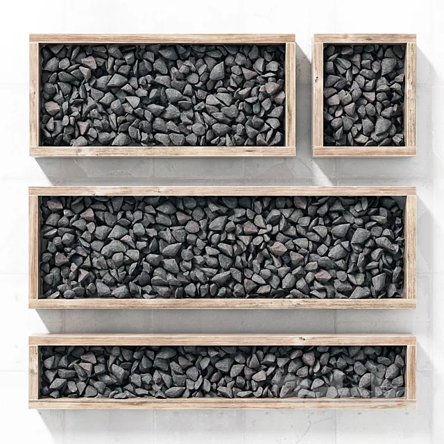 Gravel frame _ Gravel in the forms 3D Model