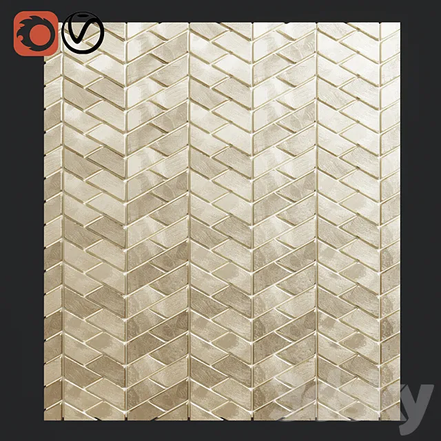 Gravity_aluminium_trace_gold_221x281 3D Model