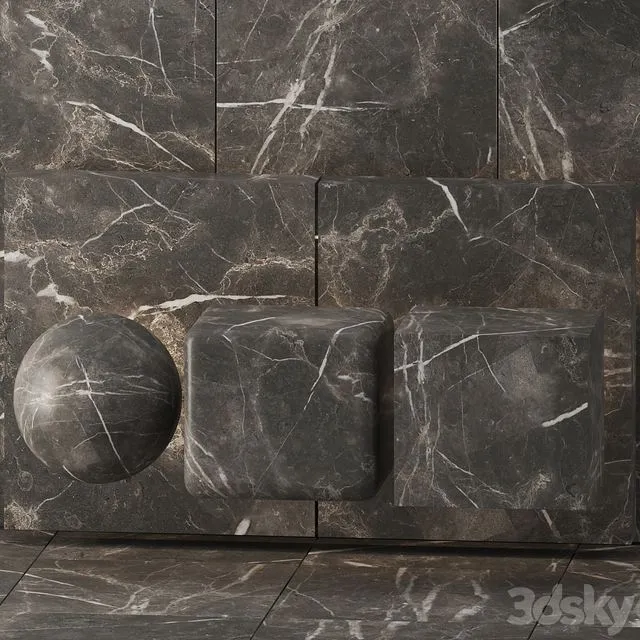 Gray marble 3D Model