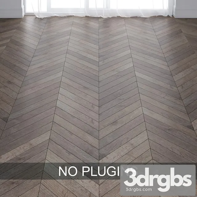 Gray oak wood parquet floor tiles vol. 015 in 3 types 3D Model Free