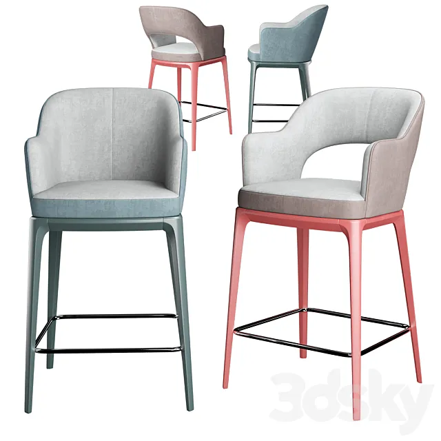 Gray Tony Bar M 3D Model