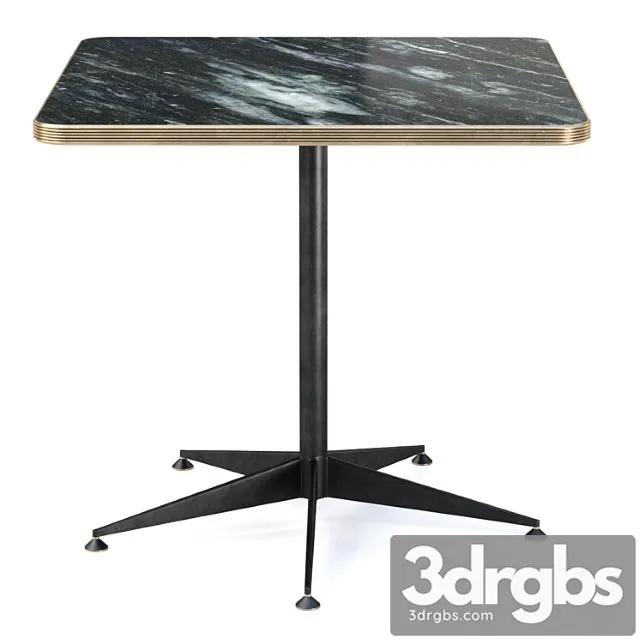 Graze Restaurant Scuare Table Square Metal Restaurant Table 3D Model Free