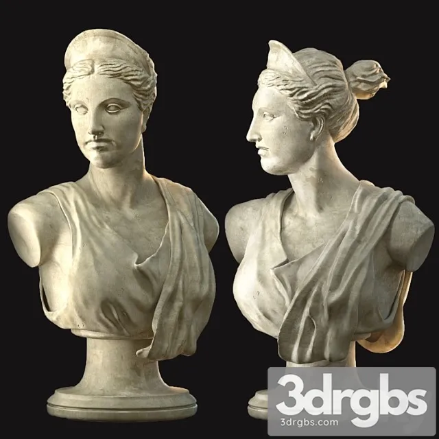 Greek bust 3D Model Free