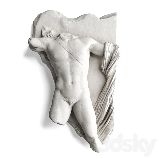 Greek warrior relief 3DModel