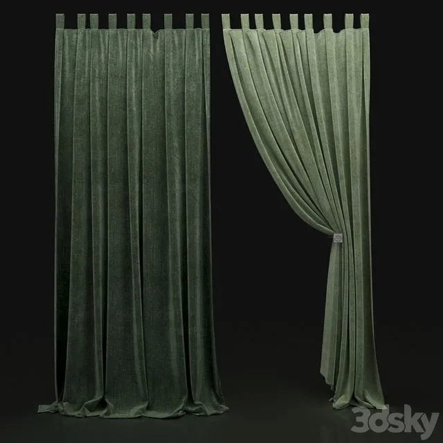 Green Curtain 279 3D Model