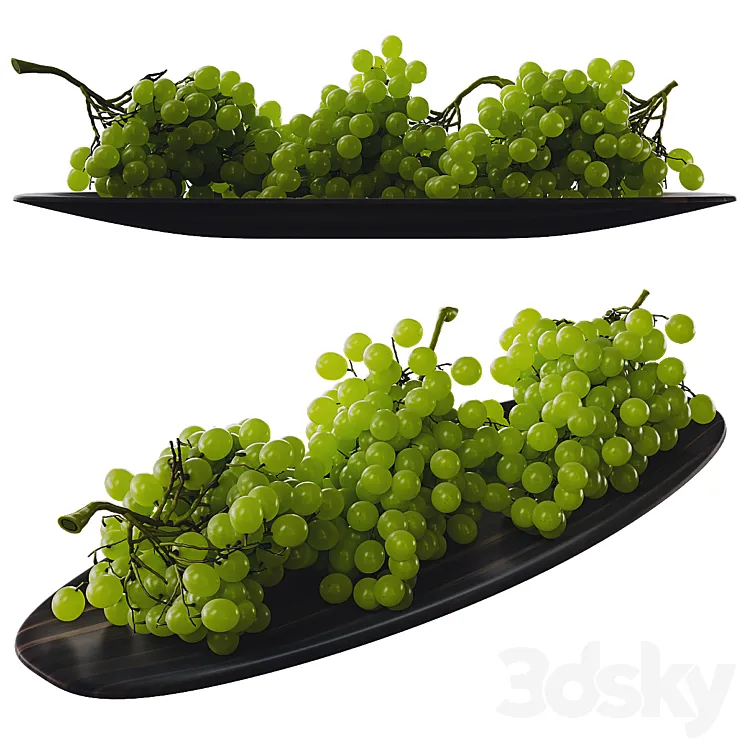Green grape 3D Model Free