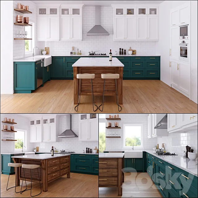 Green kitchen Free Download