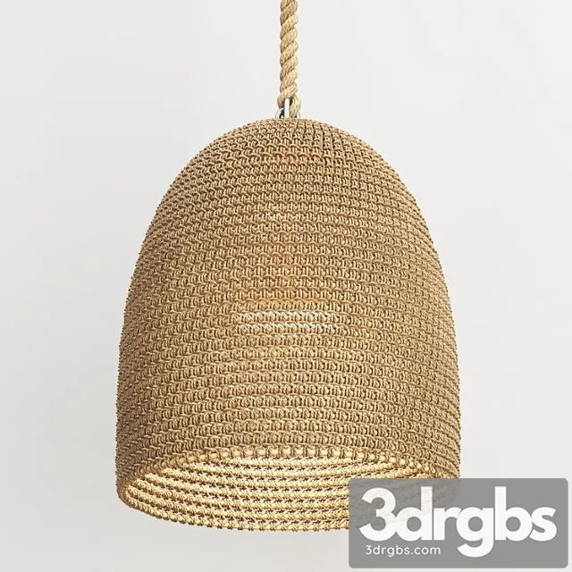 Green Oaks Pendant Natural 3D Model Free