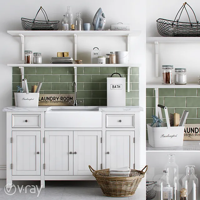 Green Utility Room - Dominic Blackmore 3DModel