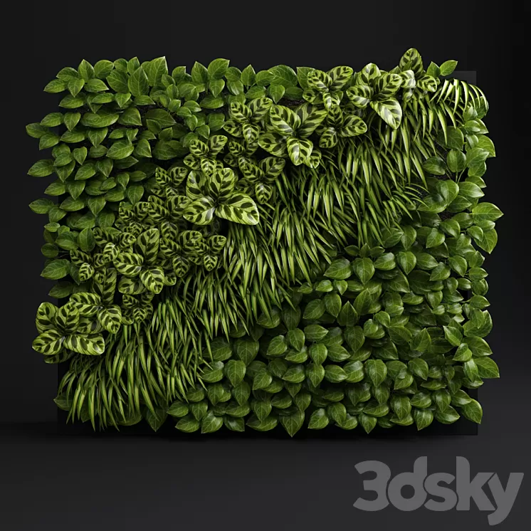 Green wall 2 3D Model