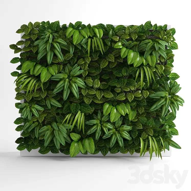 Green wall 3D Model