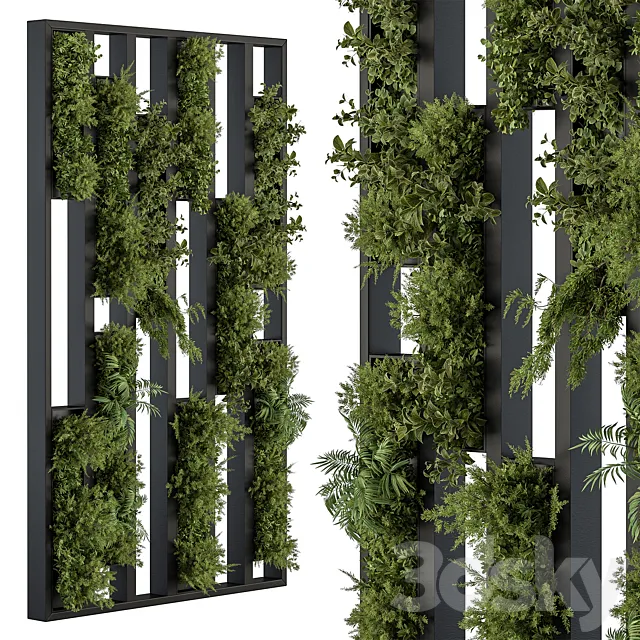 Green Wall - Plants partition 04 Free Download