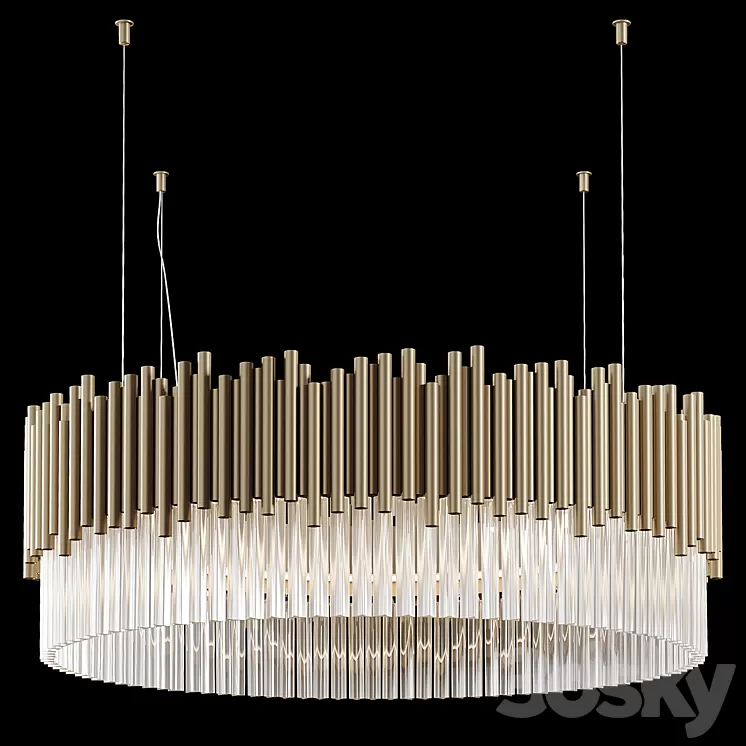 Greenapple - Crown Pendant Lamp 3D Model Free