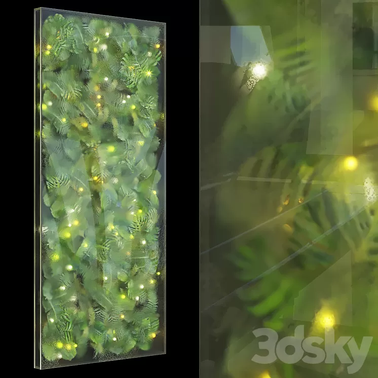 Greenbox - wall-mounted phytomodule with lighting Vargov Design 3D Model