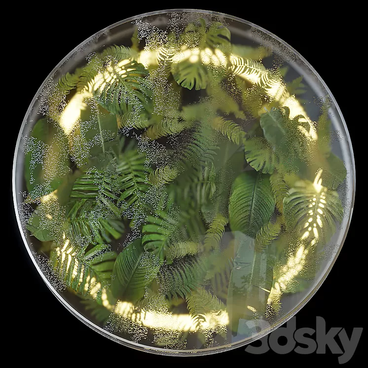 Greenbox – wall-mounted phytomodule with lighting Vargov Design 3D Model