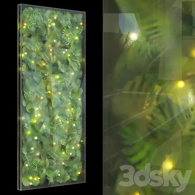 Greenbox - wall-mounted phytomodule with lighting Vargov Design 3DModel