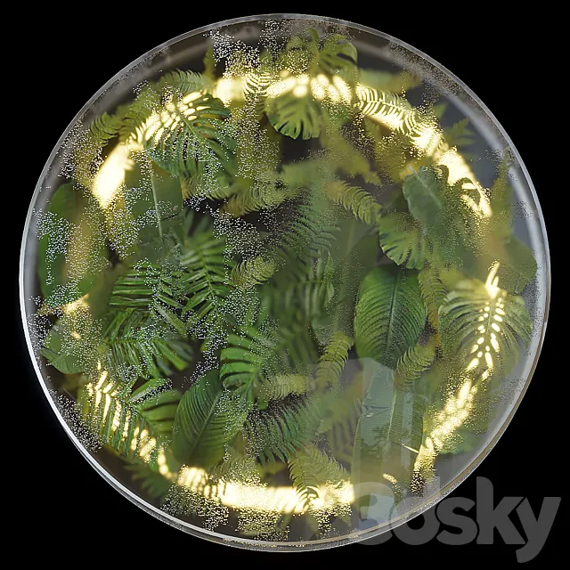 Greenbox - wall-mounted phytomodule with lighting Vargov Design 3DModel