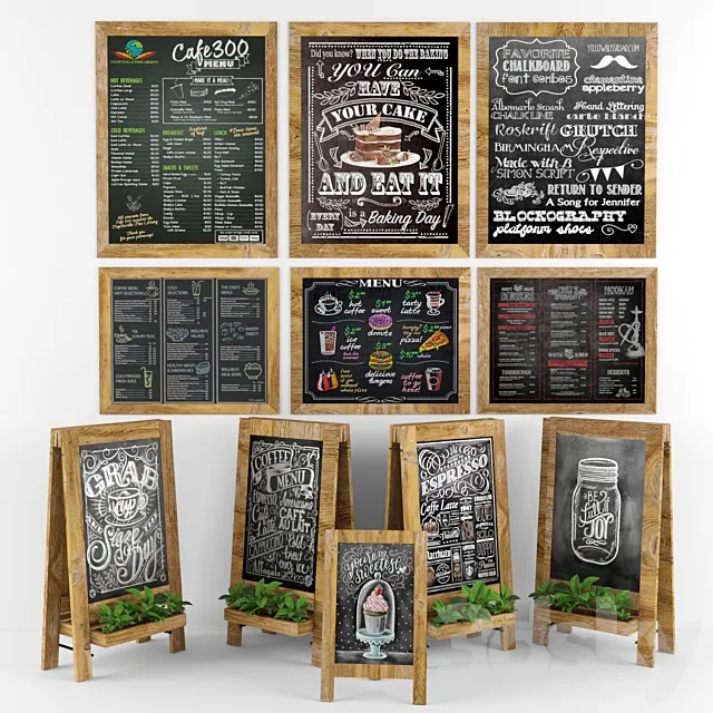 greenery chalkboard 03 Free Download