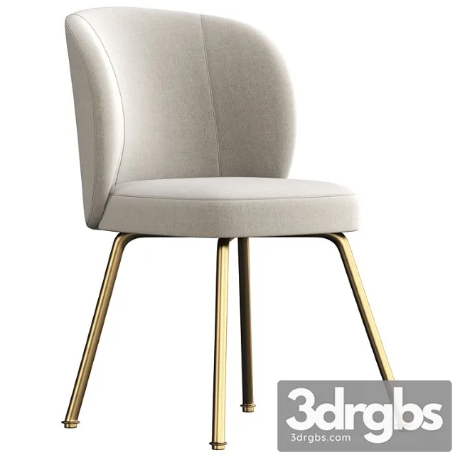 Greer Upholstered Dining Chair 2 3D Model Free