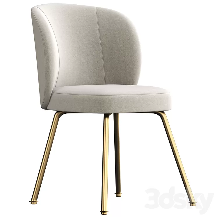 Greer Upholstered Dining Chair 3D Model