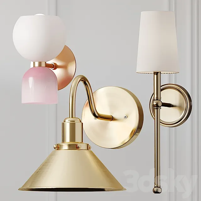 Greta Gooseneck and Sweetie Wall Sconce 3D Model